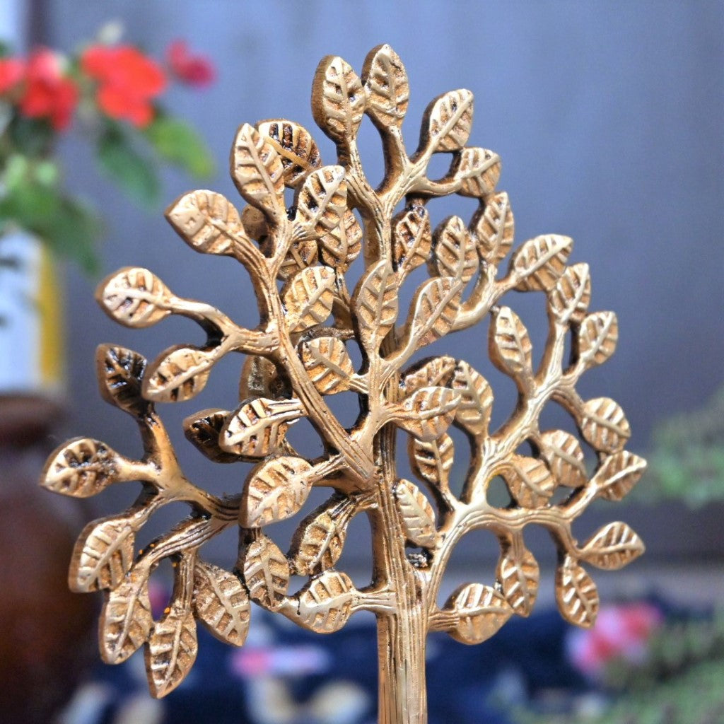 Brass kalpavriksha tree show pieces home decor karpaga viruksham wall hanging good luck