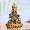 Brass kuber murti lord kubera idol statue for vastu home shop pooja money wealth small