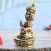 Brass kuber murti lord kubera idol statue for vastu home shop pooja money wealth small