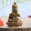 Brass kuber murti lord kubera idol statue for vastu home shop pooja money wealth small