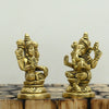 Brass laxmi ganesh idol lakshmi ganesha murti for home decor pooja stautue pair small size