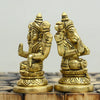 Brass laxmi ganesh idol lakshmi ganesha murti for home decor pooja stautue pair small size