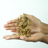 Brass Laxmi Ganesh Murti Lakshmi Ganesh Idol brass set for home decor pooja statue  small