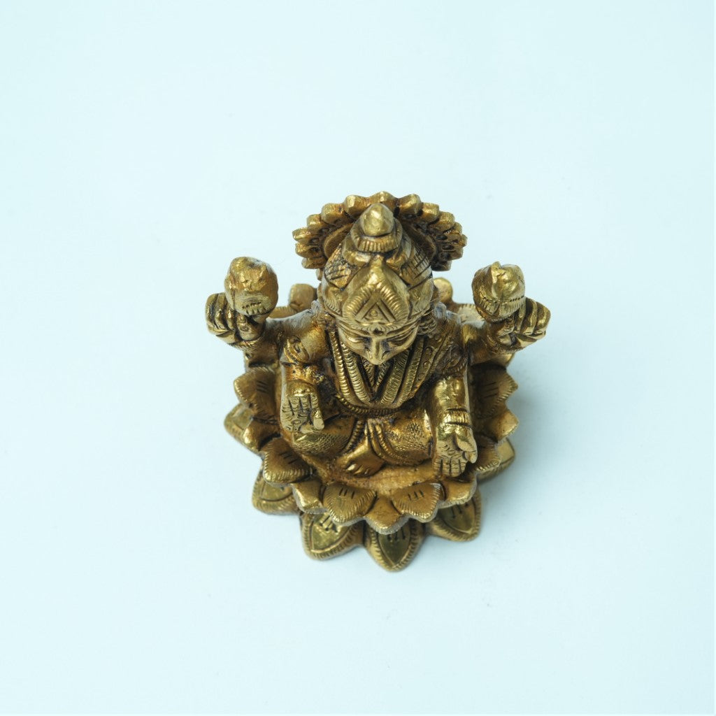 Brass Laxmi Ganesh Murti Lakshmi Ganesh Idol brass set for home decor pooja statue  small