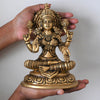 Brass saraswati murti for pooja big size home decor idol goddess saraswathi devi with veena statue