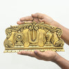 Brass shanku chakra namalu wall hanging lord vishnu sangu chakra namam plate for home decor