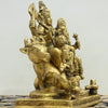 Brass shiva parvati family idol brass shiv parivar murti for home temple puja stautue set big size