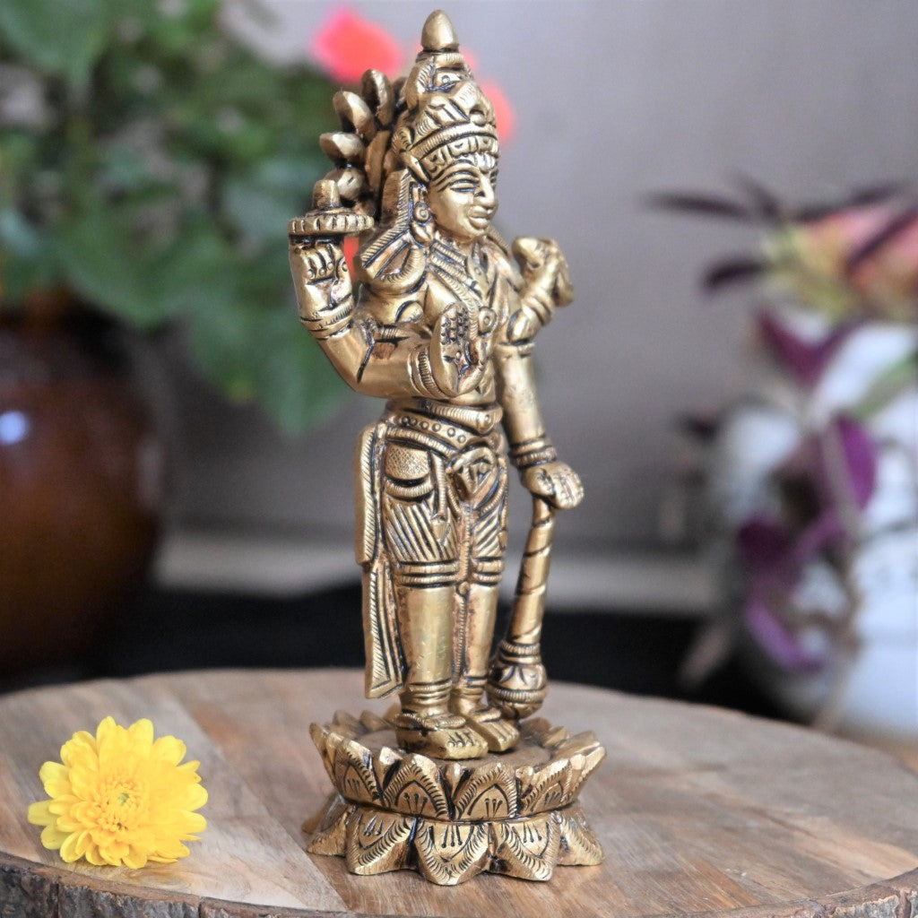 Brass vishnu idol for pooja vishnu murti small for home puja