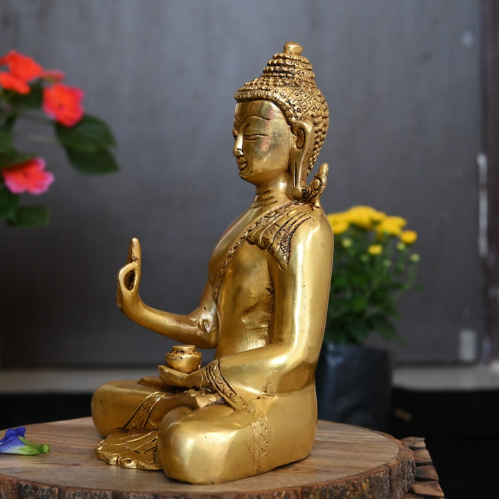 Buddha statue big size for home decor statue living room brass idol murti