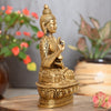 Buddha statues for living room home decor small size brass buddha idol murti