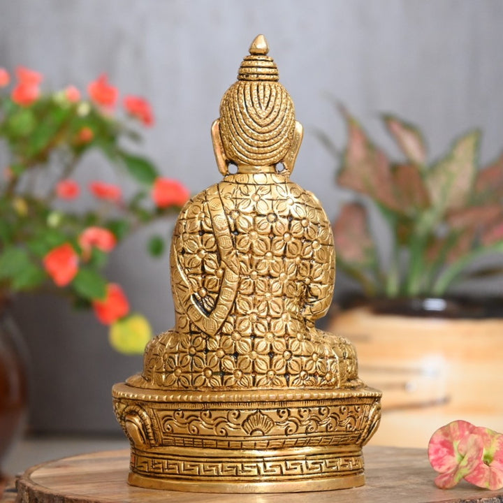 Buddha statues for living room home decor small size brass buddha idol murti