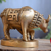 Cow and calf statue brass kamadhenu cow with calf idol small size statue for pooja home decor