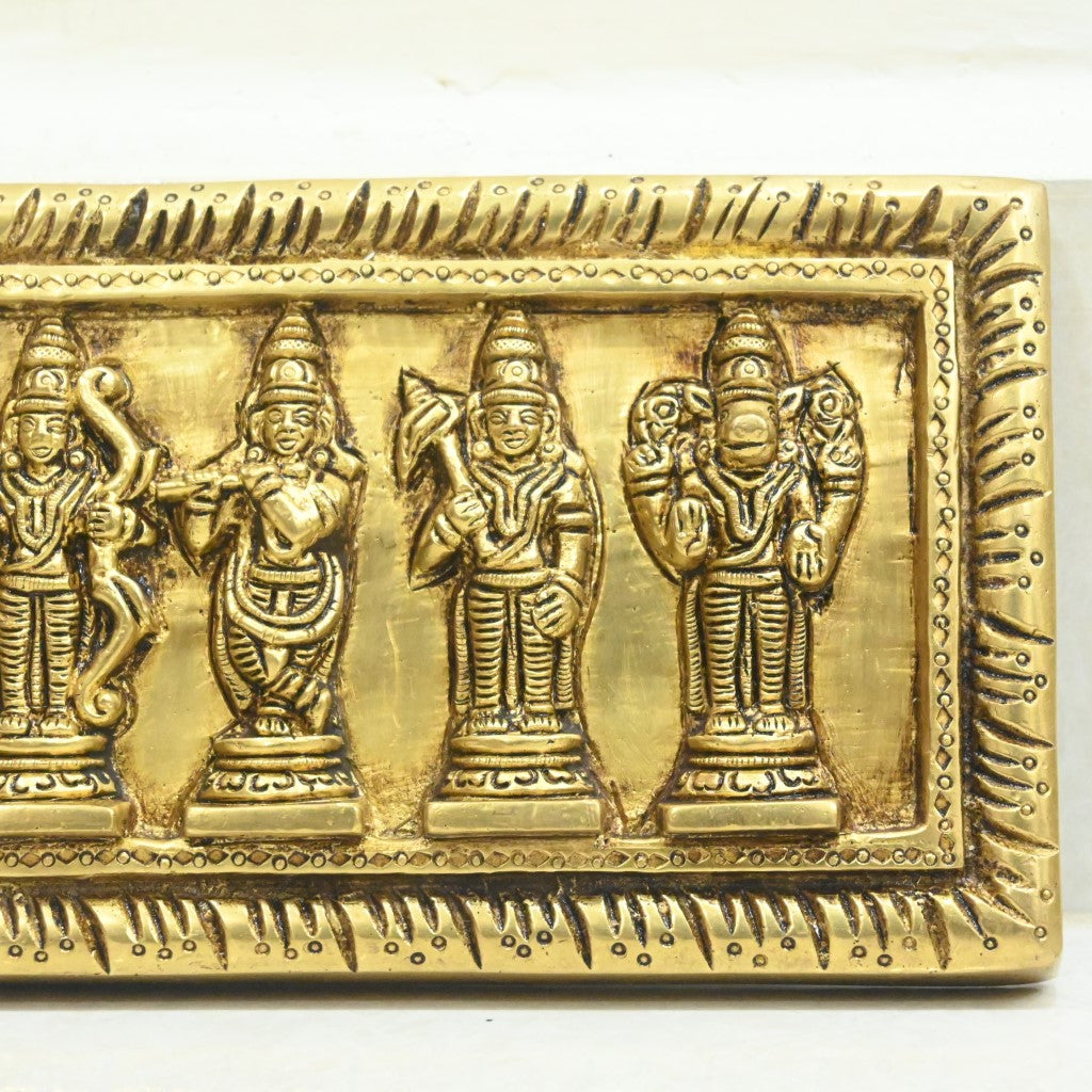 Dasavatharam wall hanging idols set home decoration dashavatara brass plate pooja room decor