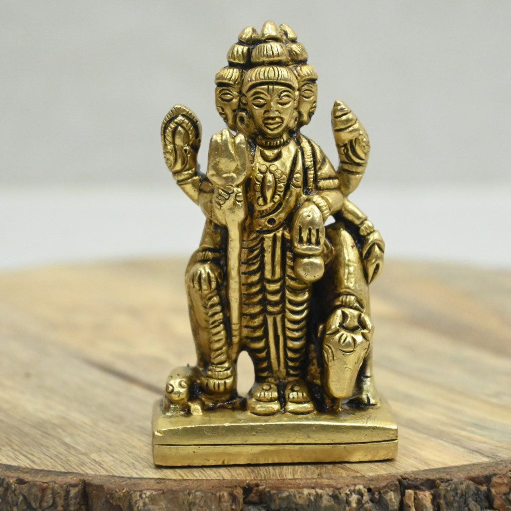 Dattatreya swamy idol small size god dattatreya murti in brass statue ...