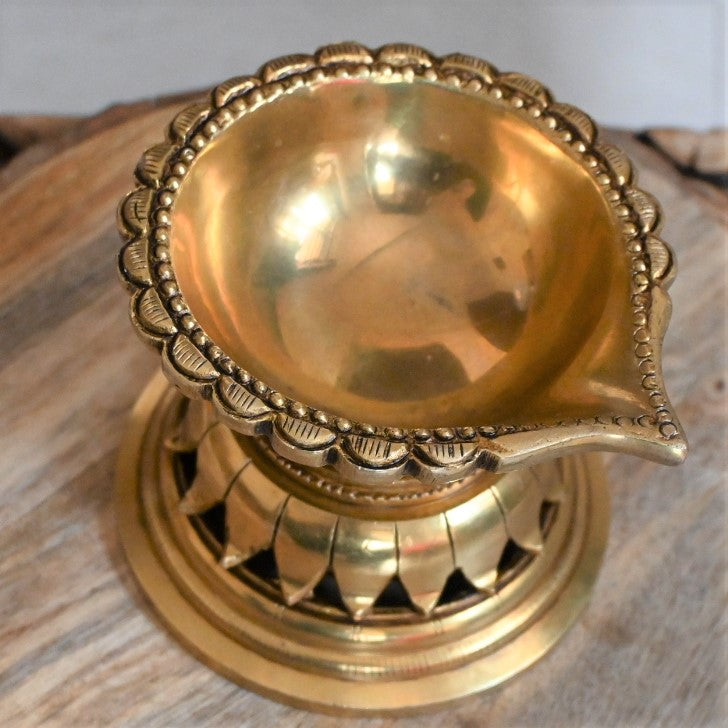 Diya for puja brass diyas deepam stand for pooja room home decor