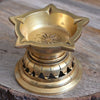 Diya for puja brass diyas for pooja home decor items 5 wick stand