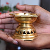 Diya for puja brass diyas for pooja home decor items 5 wick stand