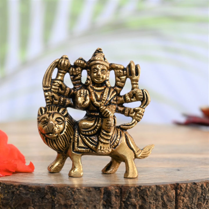 Durga mata murti brass durga maa idol small for pooja home decor puja statue