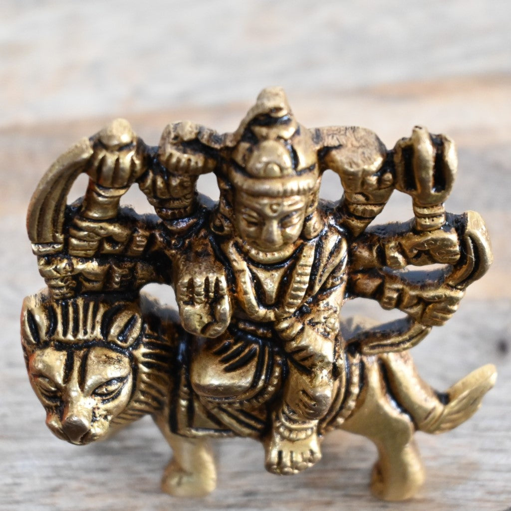 Durga mata murti brass durga maa idol small for pooja home decor puja statue