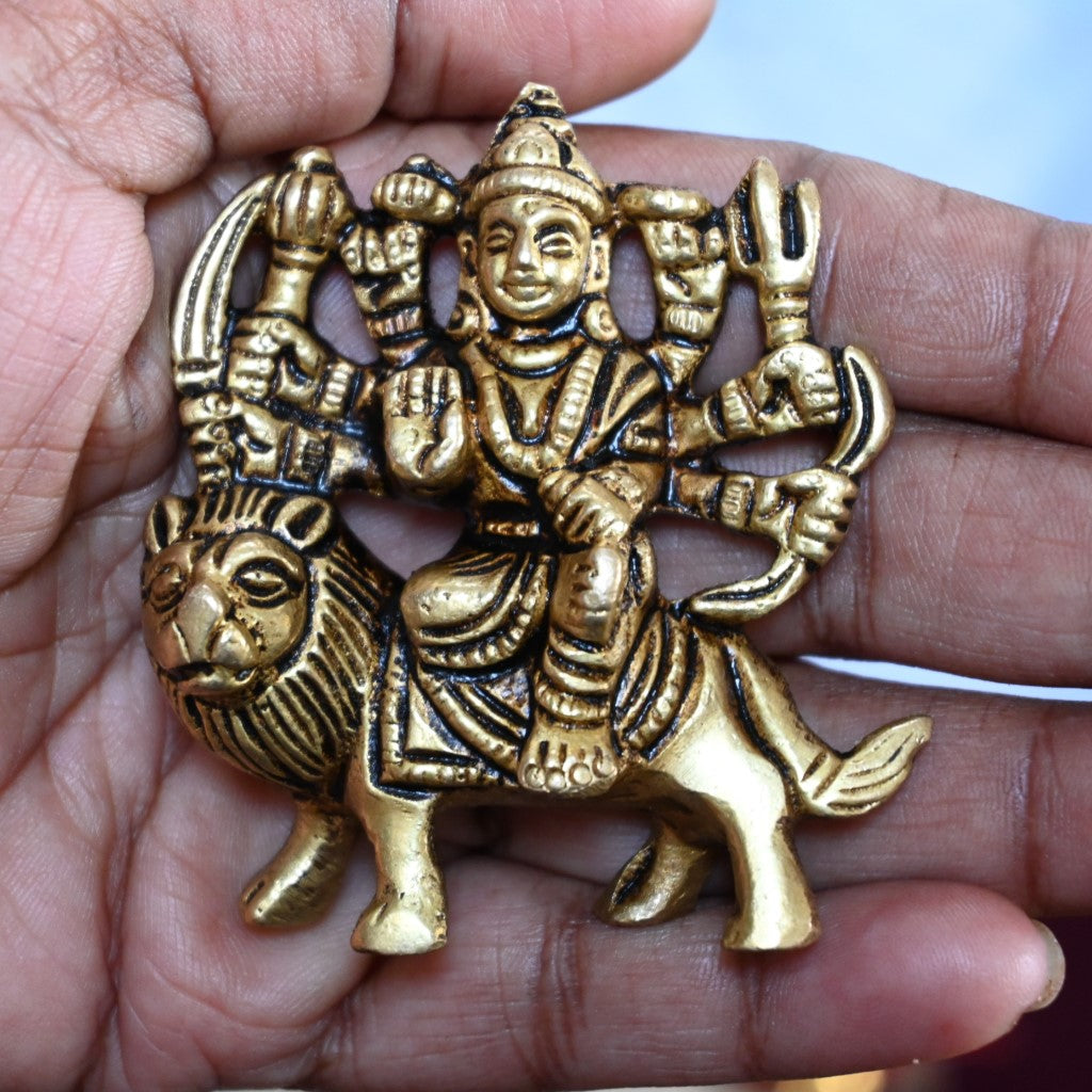 Durga mata murti brass durga maa idol small for pooja home decor puja statue