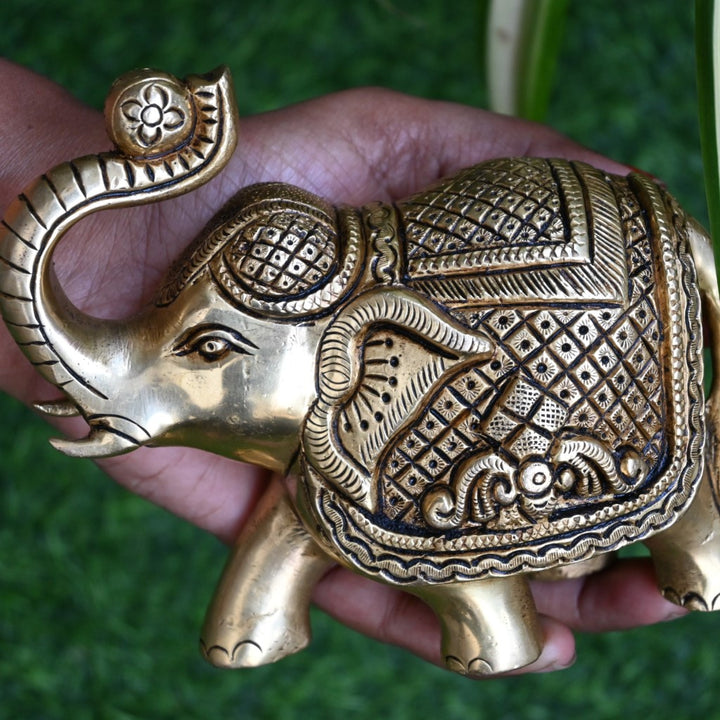 Elephants for home decoration brass elephants idols statue hathi joda hathee big size (Pls order 2 Qty for Pair)