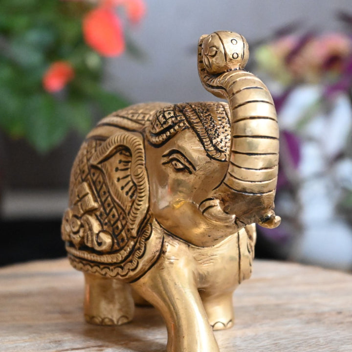 Elephants for home decoration brass elephants idols statue hathi joda hathee big size (Pls order 2 Qty for Pair)