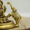 Gajalakshmi idol with elephant brass gaja lakshmi small size pooja room