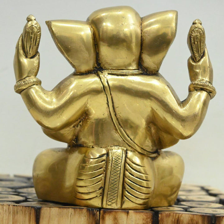 Ganesh idol for home decor brass lord ganesha statue murti pooja room gift big size