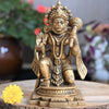 Hanuman murti brass hanuman ji idol (5.5 Inch) for home decor pooja room car puja stautue small