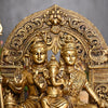 Lord shiva family idol brass shiv parivar murti for home decor pooja stautue set big size