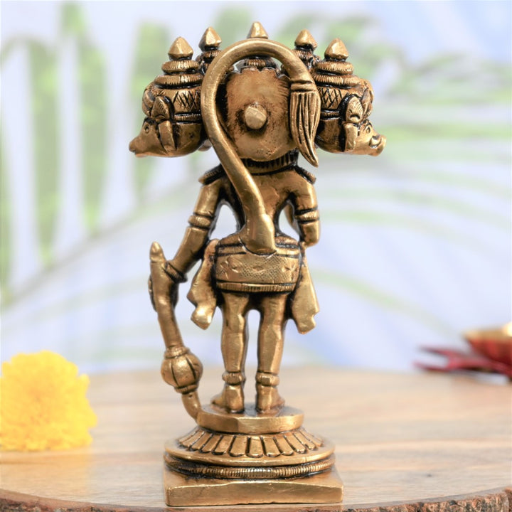 Panchmukhi hanuman murti brass idols hanuman ji statue for home decor pooja small