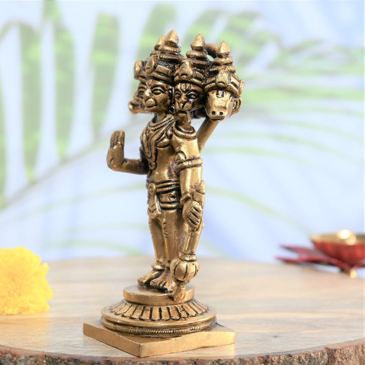 Panchmukhi hanuman murti brass idols hanuman ji statue for home decor pooja small