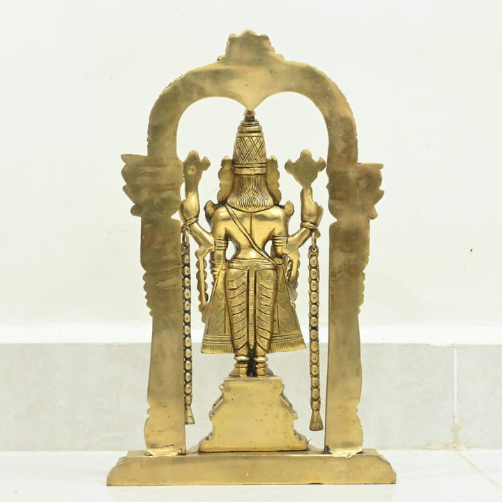 Tirupati balaji idol lord venkateswara swamy brass statue murti for pooja home decor big size