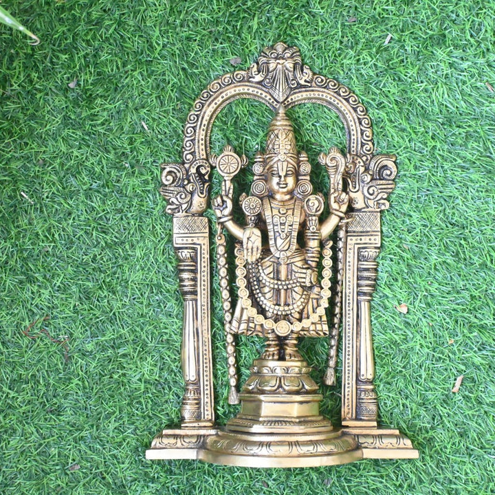 Tirupati balaji idol lord venkateswara swamy brass statue murti for pooja home decor big size