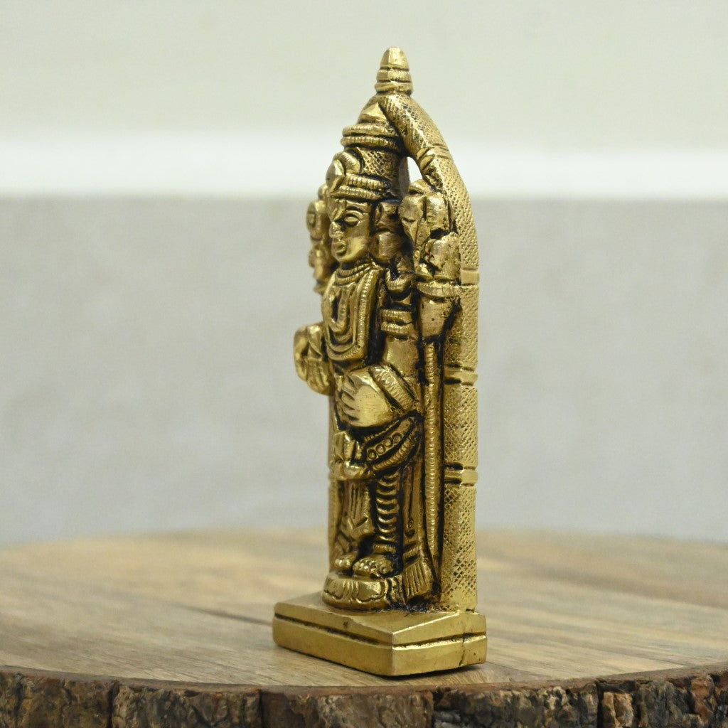 Venkateshwara swamy idol brass small for pooja room home decoration gift lord balaji statue