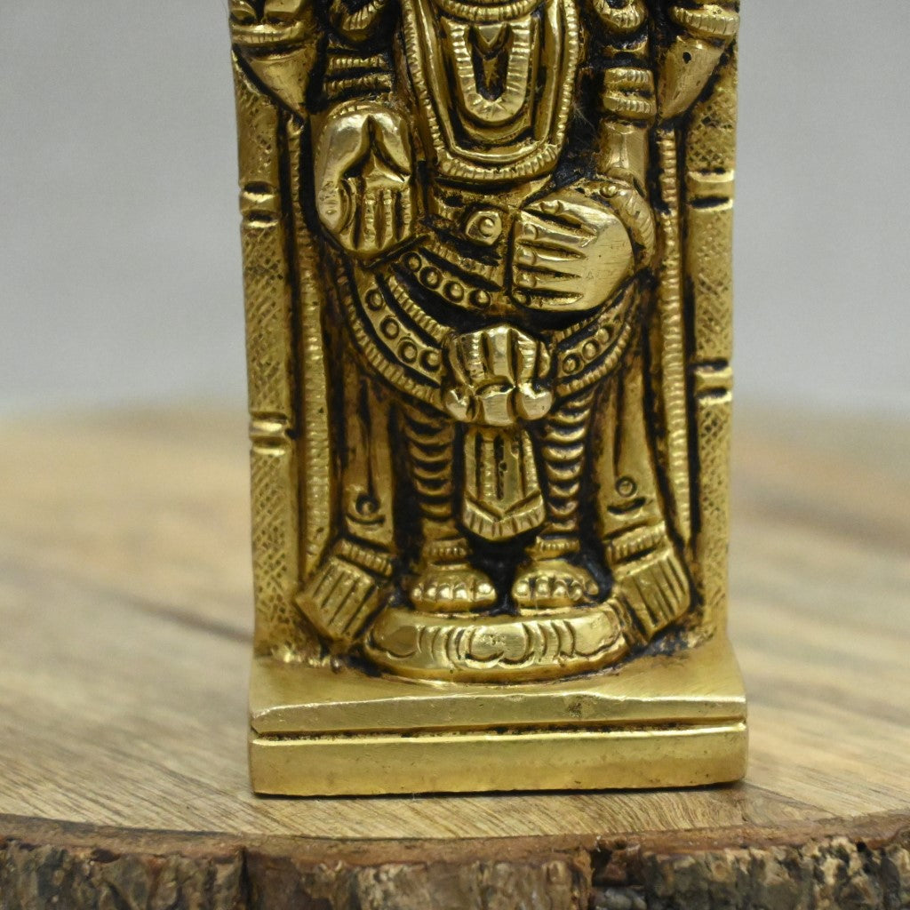 Venkateshwara swamy idol brass small for pooja room home decoration gift lord balaji statue