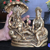 Vishnu laxmi idol home decor lord lakshmi vishnu brass murti pooja