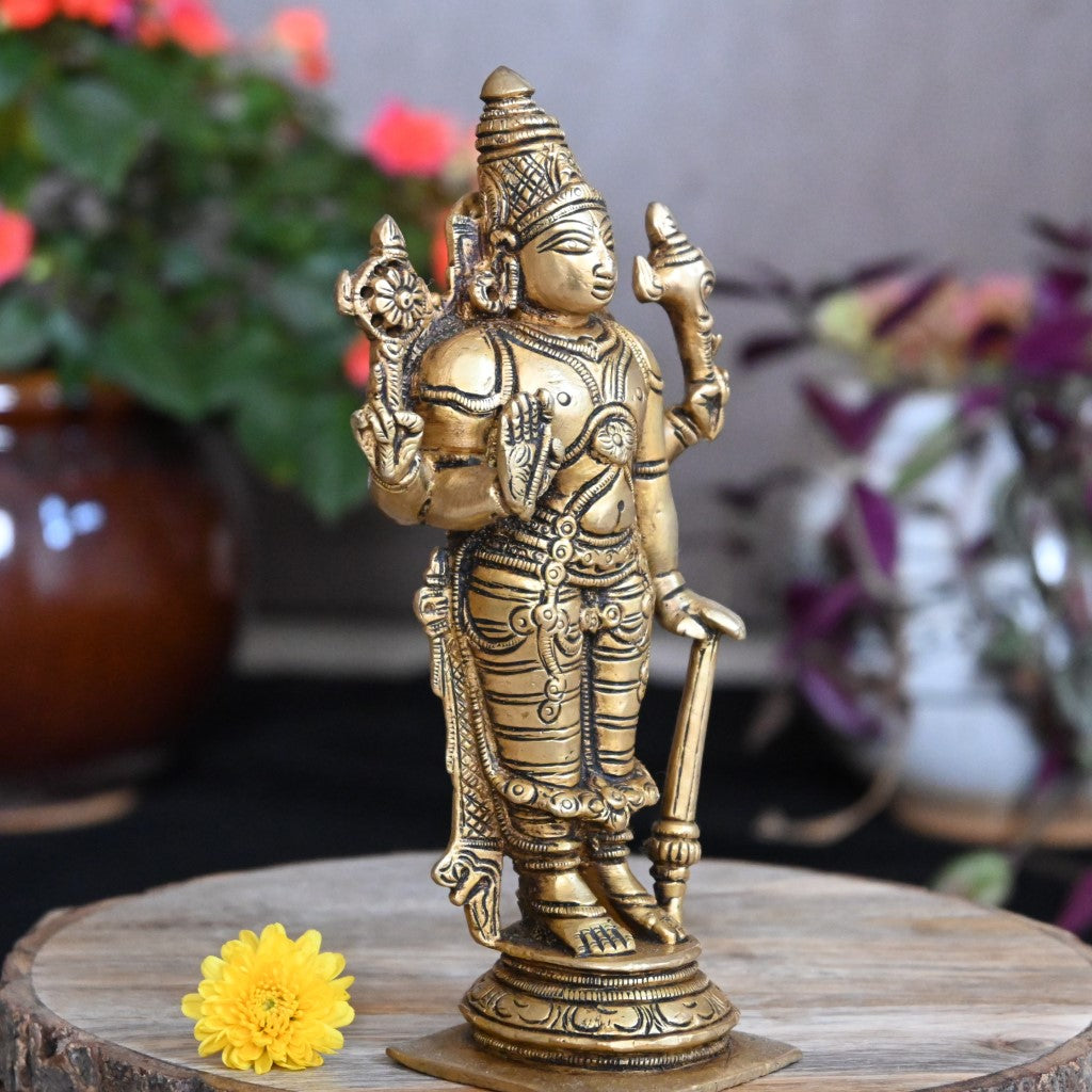 Lord Murugan Brass Idol & Statue, Indian Home Decor