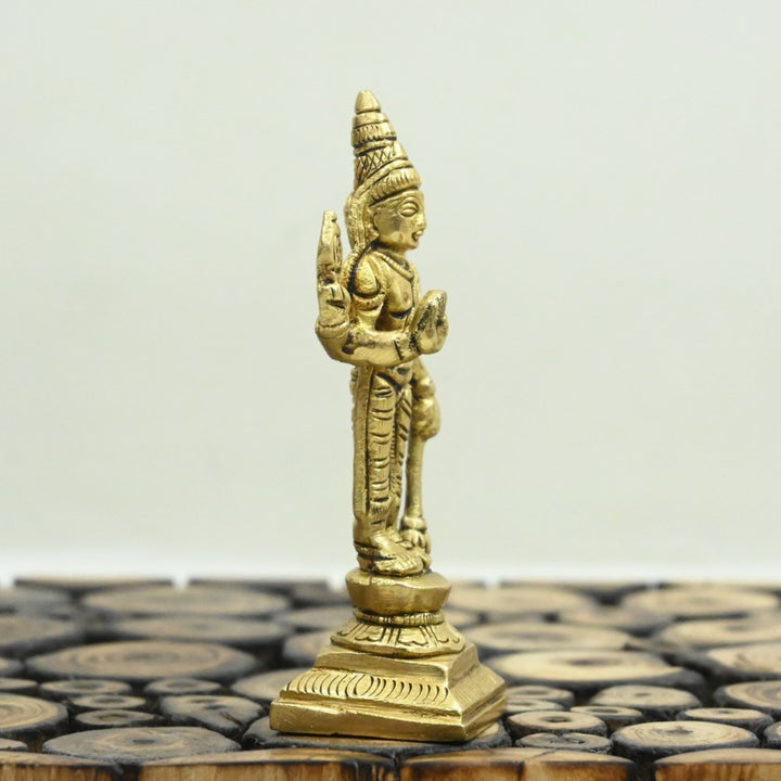 Vishnu murthy idols brass vishnu ji idol small for pooja standing murti